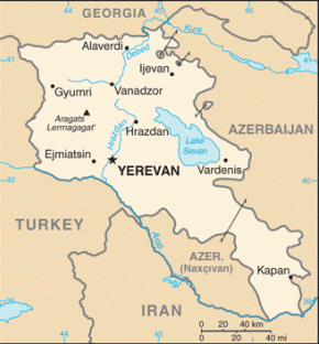 Arménie map