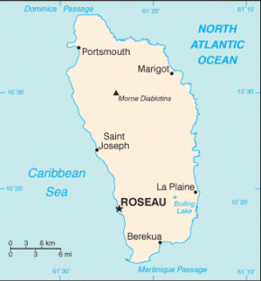 Dominika map