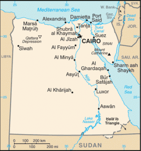 Egypt map