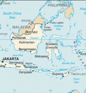 Indonésie map