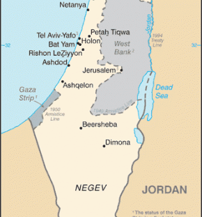 Izrael map