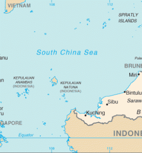 Malajsie map