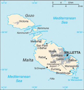 Malta map