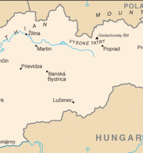 Slovensko map