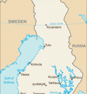 Finsko map