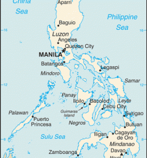 Filipíny map