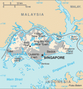 Singapur map