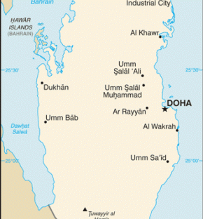 Katar map