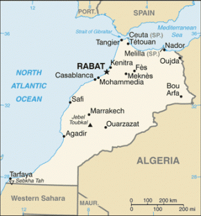 Maroko map