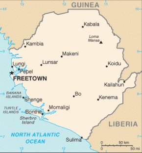 Sierra Leone map