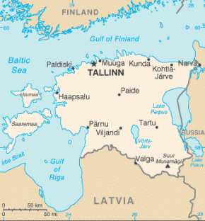 Estonsko map